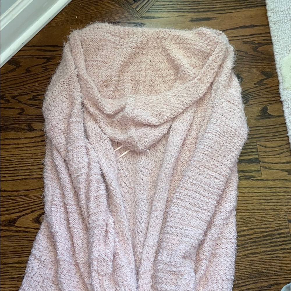 mudd pink fluffy cardigan